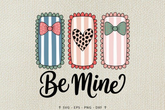 Be Mine Bow Valentine SVG for Crafts and Graphics