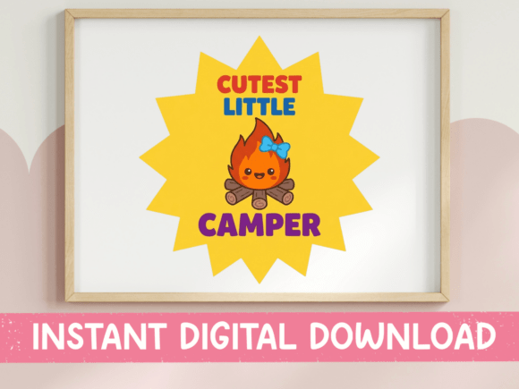 Cutest Little Camper Bold Star SVG: Graphics for Crafts