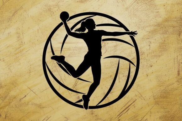 Female Volleyball Player SVG - Sports Graphics
