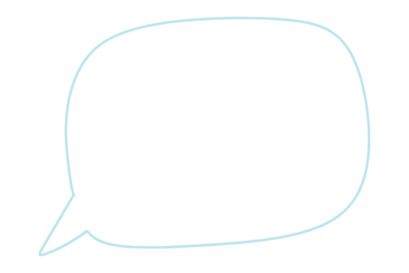 Hand-Drawn Conversation Bubble Graphics for Crafts