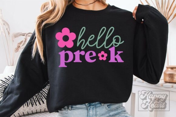 Hello Pre K SVG PNG: Graphics for Crafts & Content