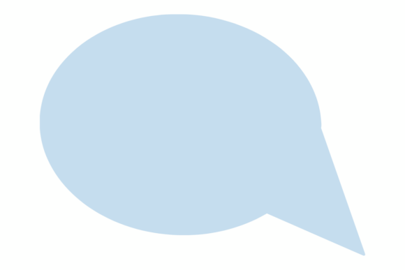 Minimalist Speech Bubble: Graphics and Crafts for Modern Design