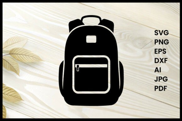 School Backpack Silhouette Illustration: Graphics and Crafts for Branding