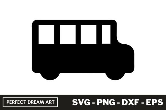 School Buses Cricut Silhouette SVG: Graphics & Crafts