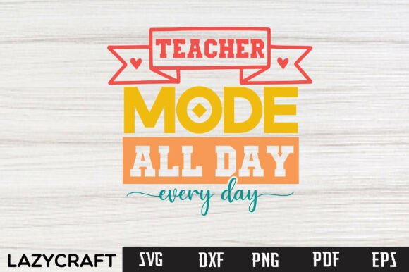 Teacher Mode SVG Graphics for Crafts