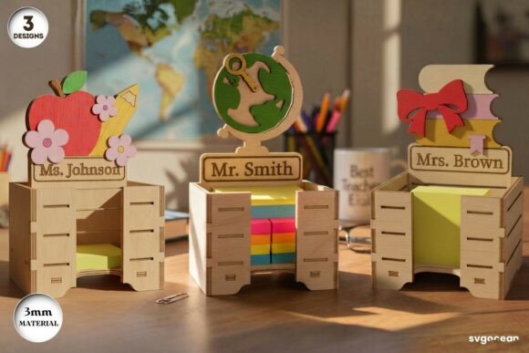 Teacher Sticky Note Holder SVG Bundle